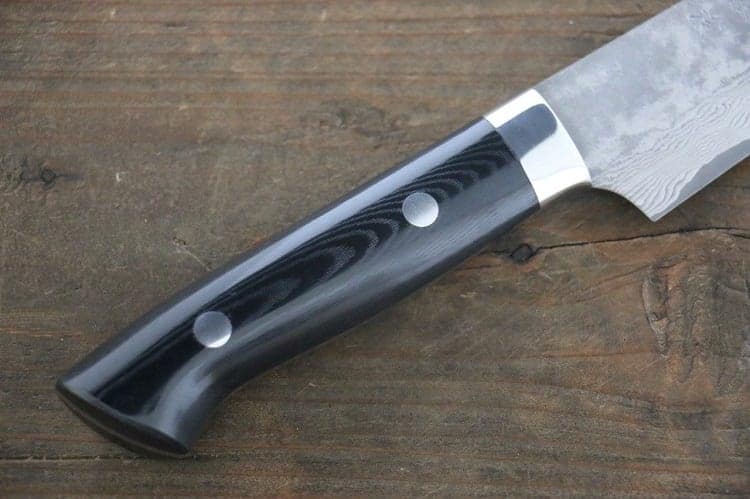 Knife With Black Micarta Handle