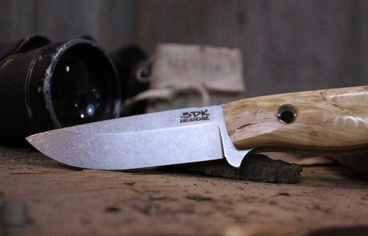 Knife with Drop Point Blade