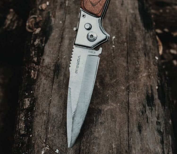 Blade on Wood