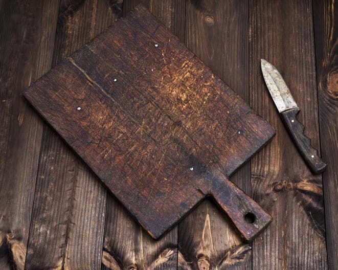 Old Board and Knife