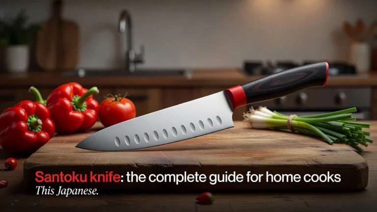 Professional header image for list-based article: Santoku knife: the complete guide for home cooks