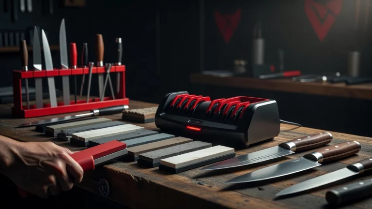 Professional header image for list-based article: Knife sharpener guide: match the tool to your steel