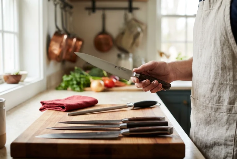Professional header image for list-based article: Best Kitchen Knife Sets for UK Home Cooks: Tested and Ranked